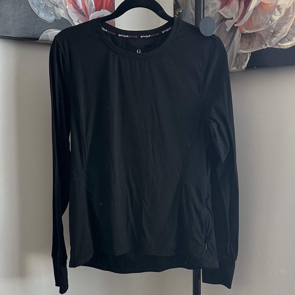 Spyder Black Long Sleeve Active Top